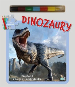 KSIĄŻECZKA Z PUZZLAMI DINOZAURY
