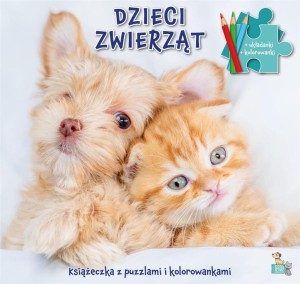 KSIĄŻECZKA Z PUZZLAMI DZIECI ZWIERZĄT