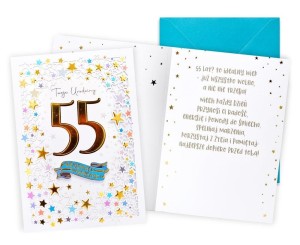 KARNET URODZINY GWIAZDKI 55