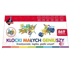 KLOCKI MAŁYCH GENIUSZY PATYKI - 869 ELEMENTÓW