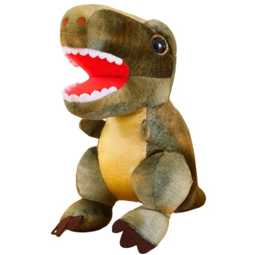 Pluszowa maskotka dinozaur zielony 32 cm, Leantoys