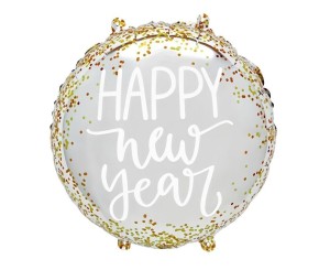 BALON FOLIOWY HAPPY NEW YEAR 46CM