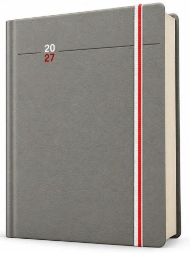Kalendarz 2027 A5 dzienny Polska Szary