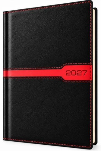 Kalendarz 2027 A5 Tygodniowy Czarny