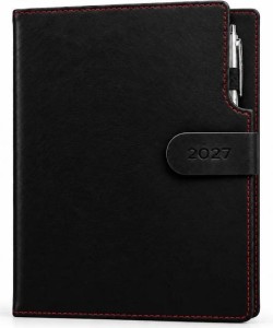 KALENDARZ 2027 A5 DZIENNY TECHBOOK CZARNY