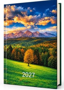 KALENDARZ 2027 A5 DZIENNY DRZEWO