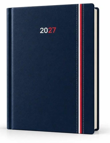 Kalendarz 2027 A5 dzienny Polska Granatowy