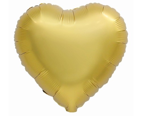 Balon foliowy B&C Serce matowe antyczne złoto 37cm