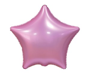BALON FOLIOWY B&C GWIAZDA MATOWA RÓŻOWA 44CM