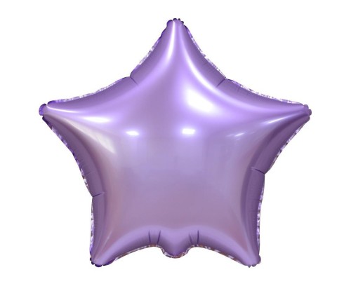 Balon foliowy Gwiazda matowa liliowa 44cm