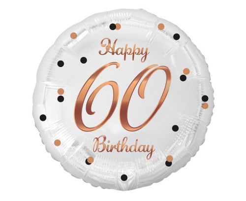 Balon foliowy B&C Happy 60 Birthday 45cm
