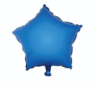 BALON FOLIOWY GWIAZDA NIEBIESKA 45CM