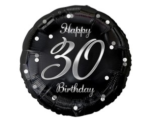 BALON FOLIOWY B&C HAPPY 30 BIRTHDAY 45CM