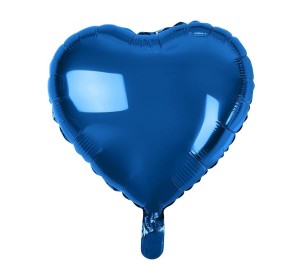 BALON FOLIOWY SERCE GRANATOWE 45CM