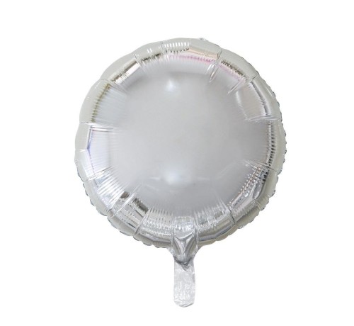 Balon foliowy Okrągły srebrny 45cm