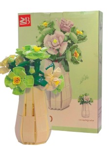 KLOCKI - PUZZLE KWIATY W DONICZCE, DAVINCI