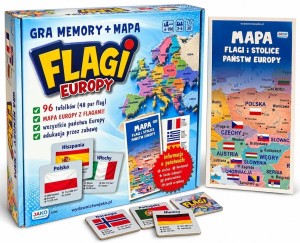 GRA MEMORY FLAGI EUROPY, WYDAWNICTWO JAKO