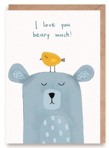 WALENTYNKA I LOVE YOU BEARY MUCH, EKO KOPERTA K159