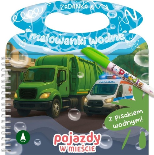 Zadanka & malowanki wodne. Pojazdy w mieście