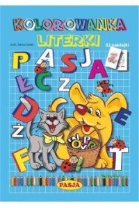 KOLOROWANKA LITERKI PASJA, HALINA GOŁEK
