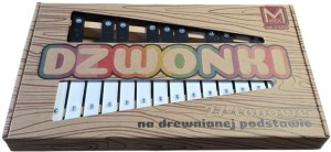 DZWONKI 27-TONOWE NA DREWNIANEJ PODSTAWIE, MAREK