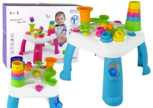 INTERAKTYWNY STOLIK EDUKACYJNY NIEBIESKI, LEANTOYS
