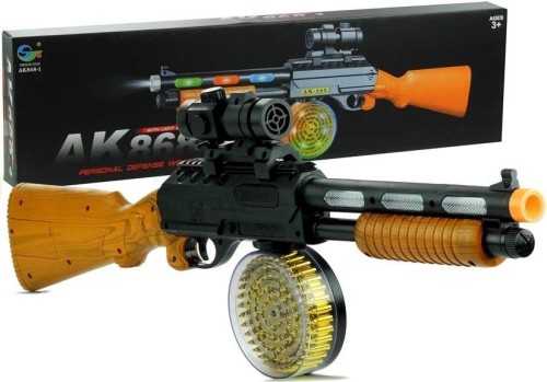 Karabin AK 868-1 + światło 60 cm, Leantoys