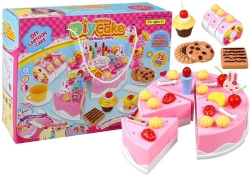 Zestaw przyjęcie urodzinowe tort, Leantoys
