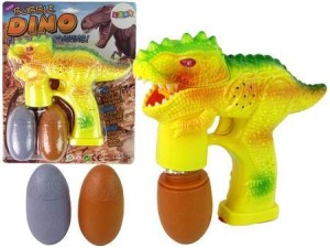 PISTOLET DO BANIEK MYDLANYCH DINOZAUR Z JAJEM