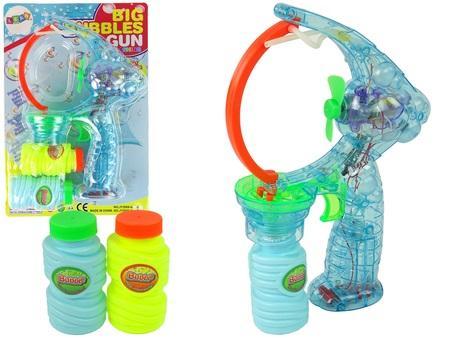 Pistolet do baniek 24cm światło dźwięk, Leantoys