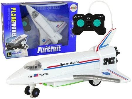 Odrzutowiec R/C biały, Leantoys