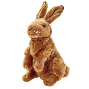 ZAJĄC SIEDZĄCY BRĄZOWY 25CM, BEPPE