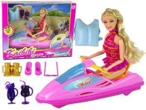 ZESTAW LALKA MOTORÓWKA, LEANTOYS