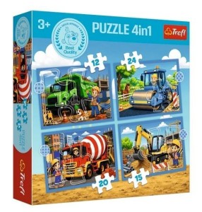 PUZZLE 4W1 PRACOWITE POPOŁUDNIE TREFL, TREFL
