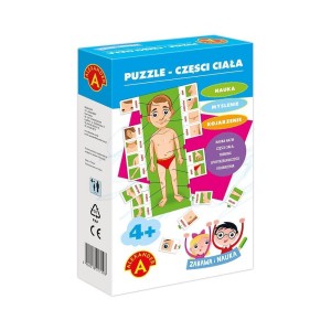 ZABAWA I NAUKA - PUZZLE CZĘŚCI CIAŁA ALEX