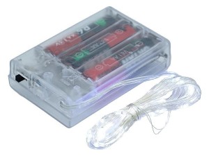 ŁAŃCUCH 5M Z LAMPKAMI LED BIAŁY