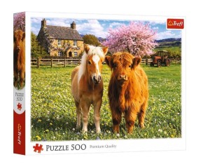 PUZZLE 500 PRZYJACIELE NA FARMIE TREFL, TREFL