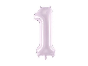 BALON FOLIOWY CYFRA 1 72CM FIOLET