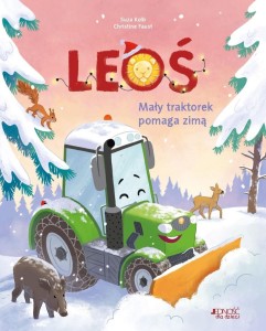 LEOŚ. MAŁY TRAKTOREK POMAGA ZIMĄ