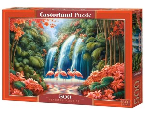PUZZLE 500 FLAMINGO PARADISE CASTOR, CASTORLAND