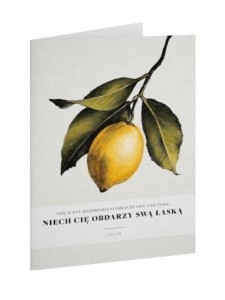 KARTKA SKŁADANA - NIECH PAN - CYTRYNA