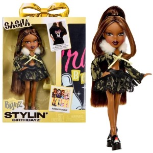 BRATZ STYLIN BIRTHDAYZ DOLL - SASHA + T-SHIRT, MGA
