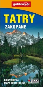 MAPA KIESZONKOWA LAMINOWA - TATRY, ZAKOPANE