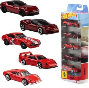 HOT WHEELS FERRARI 5-PAK, MATTEL