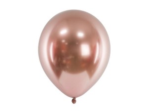 BALONY GLOSSY RÓŻOWE ZŁOTO 30CM 50SZT