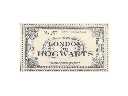 Serwetki Harry Potter Bilet London to Hogwarts