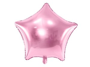 BALON FOLIOWY GWIAZDKA 48CM JASNY RÓŻ