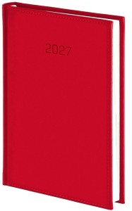 KALENDARZ 2027 A4 TYGODNIOWY VIVELLA CZERWONY