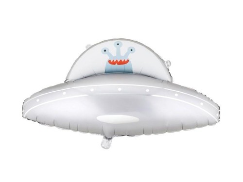 Balon foliowy UFO srebrny 79x55cm