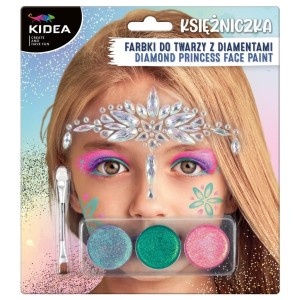 FARBKI DO TWARZY KSIĘŻNICZKA Z DIAMENTAMI KIDEA
